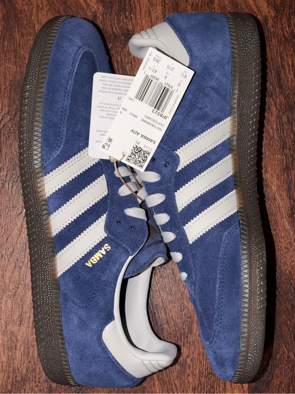 adidas Samba size 9.5 Men's Suede Sneakers